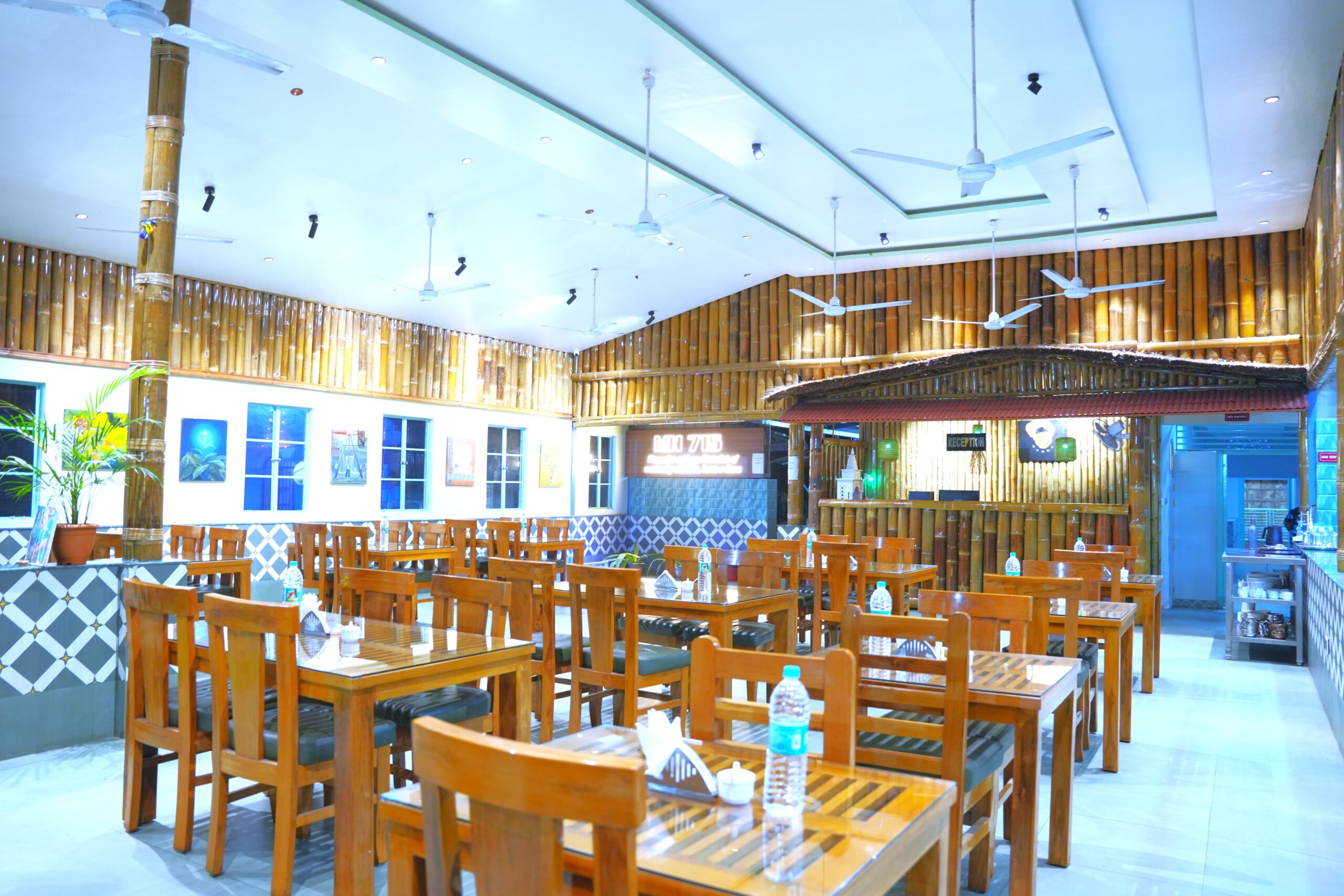 NH715 Dhaba dining area